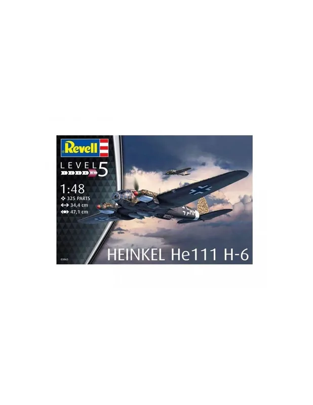 Revell 3863 Heinkel He111 H-6 Retur gratuit