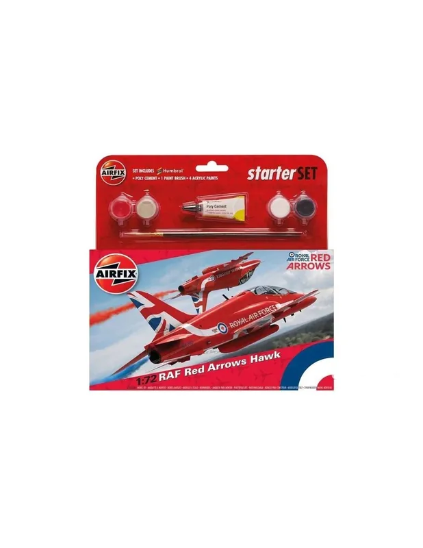 Cel mai vândut Airfix A55202C Medium Starter Set - RAF Red Arrows Hawk