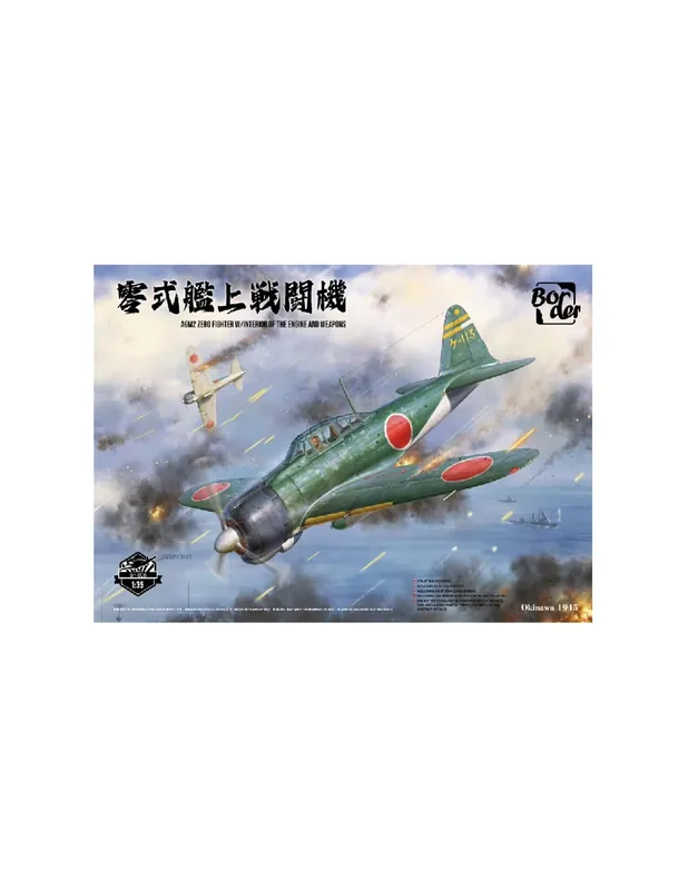 Ofertă de sezon Border Model BF-006 A6M2 Zero Fighter w/Interior of the Engine and Weapons