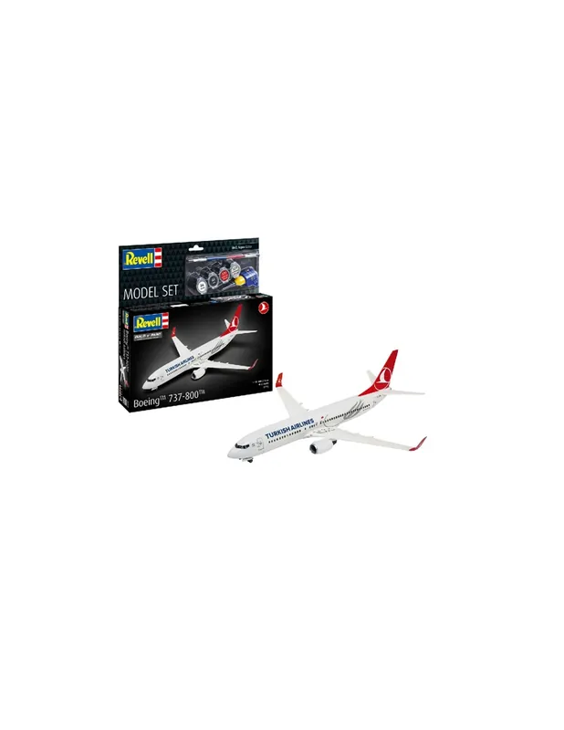 Lichidare de stoc Revell 63772 Boeing 737-800 Turkish Airlines - Model Set
