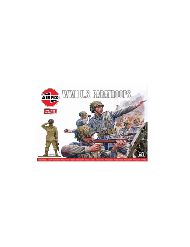 Airfix A02711V WWII U.S. Paratroops Plată sigură