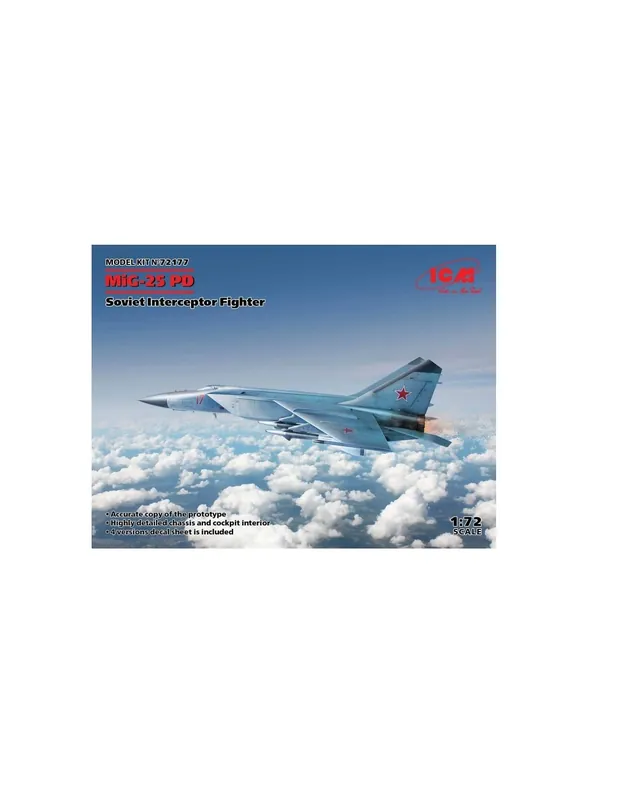 Ieftin ICM 72177 MiG-25PD Soviet Interceptor Fighter