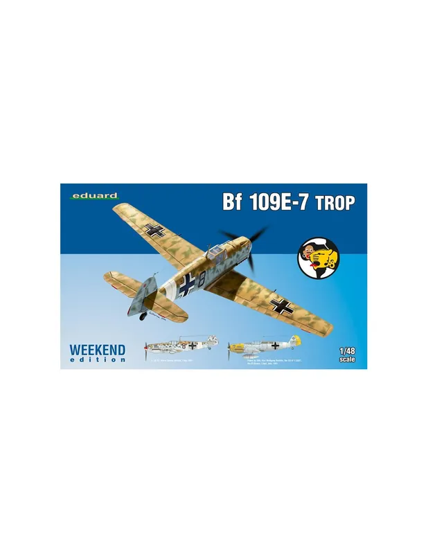 Plată securizată Eduard 84167 Weekend Edition - Messerschmitt Bf 109E-7 Trop