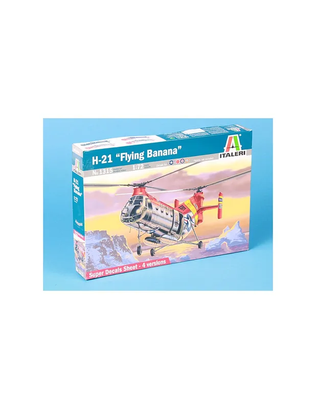 Calitate înaltă Italeri 1315 H-21 Flying Banana