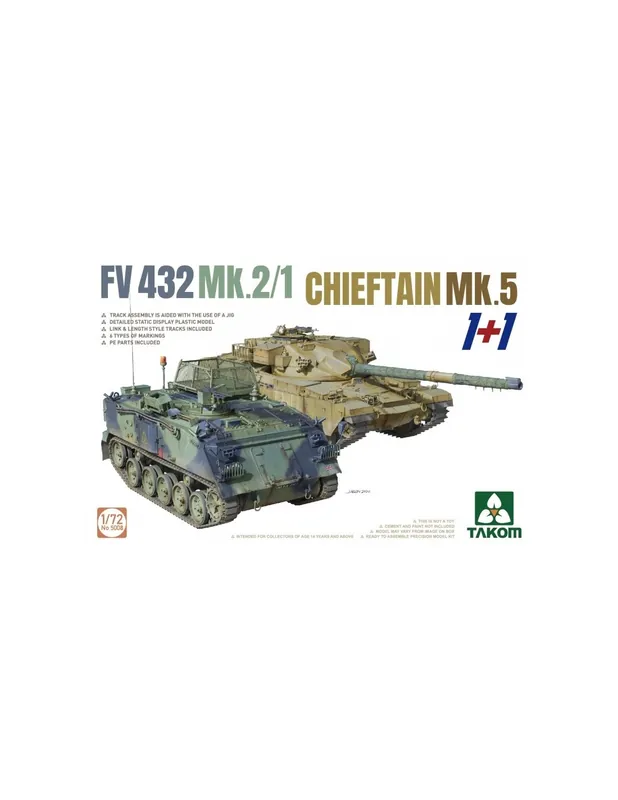 Cel mai vândut Takom 5008 FV 432 Mk.2/1 + Chieftain Mk.5