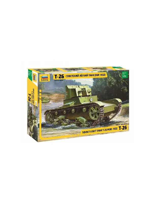Zvezda 3542 Soviet Light Tank T-26 Mod. 1932 Disponibil imediat