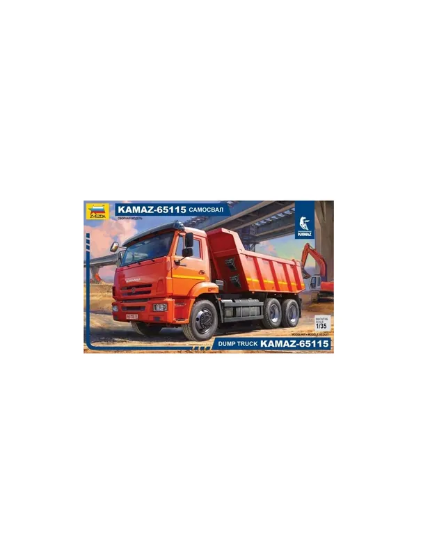 Zvezda 3650 Dump Truck KamAZ 65115 Lichidare de stoc