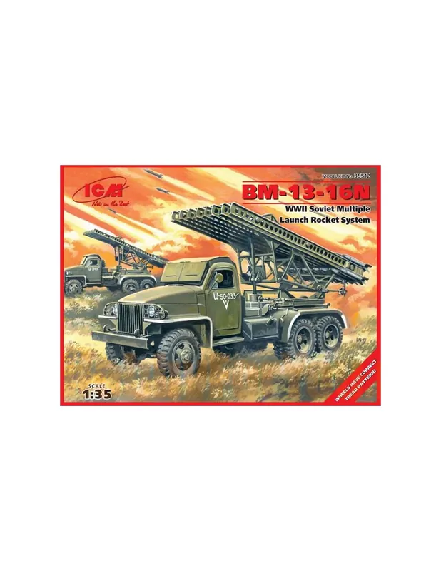 ICM 35512 BM-13-16N WWII Soviet Multiple Launch Rocket System Cel mai vândut