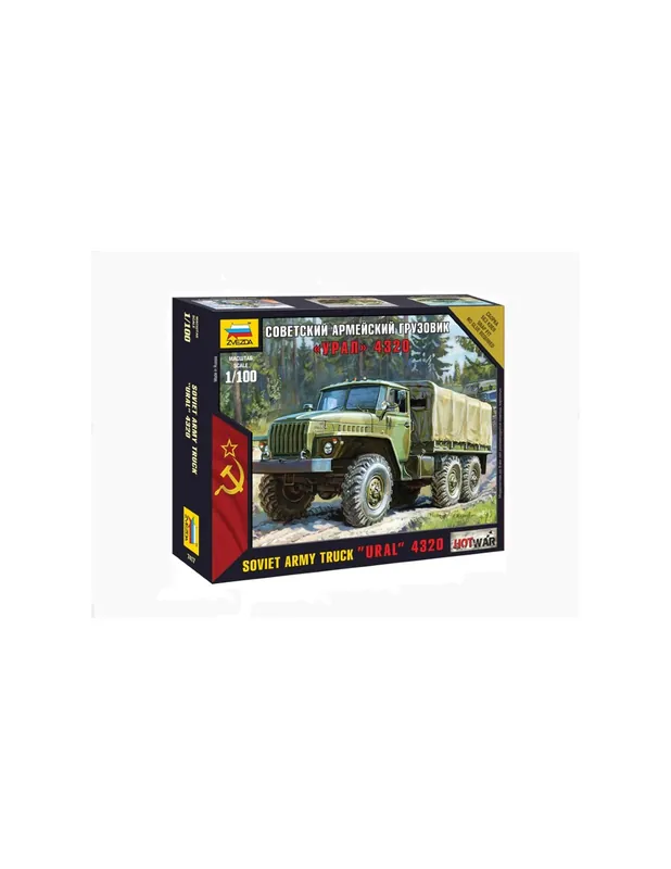 Comandă acum Zvezda 7417 Soviet army truck Ural 4320