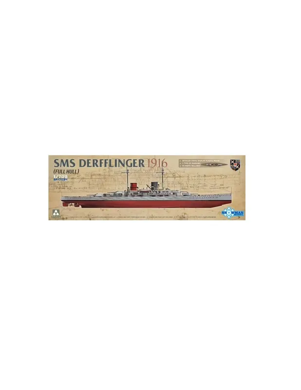 Preferatul clienților Takom SP-7034 SMS Derfflinger 1916 full hull