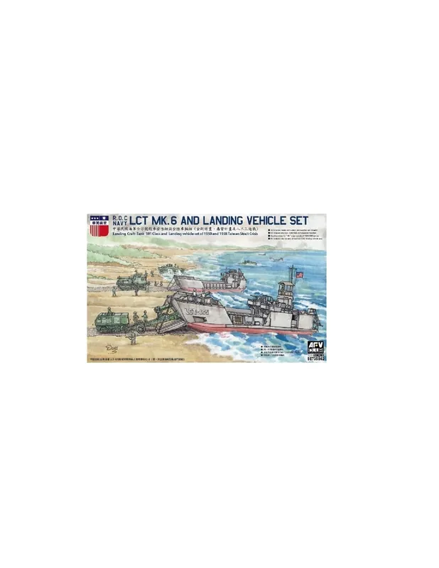 AFV-Club SW735S02 R.O.C. Navy LCT MK.6 and Landing Vehicle Set Cel mai vândut