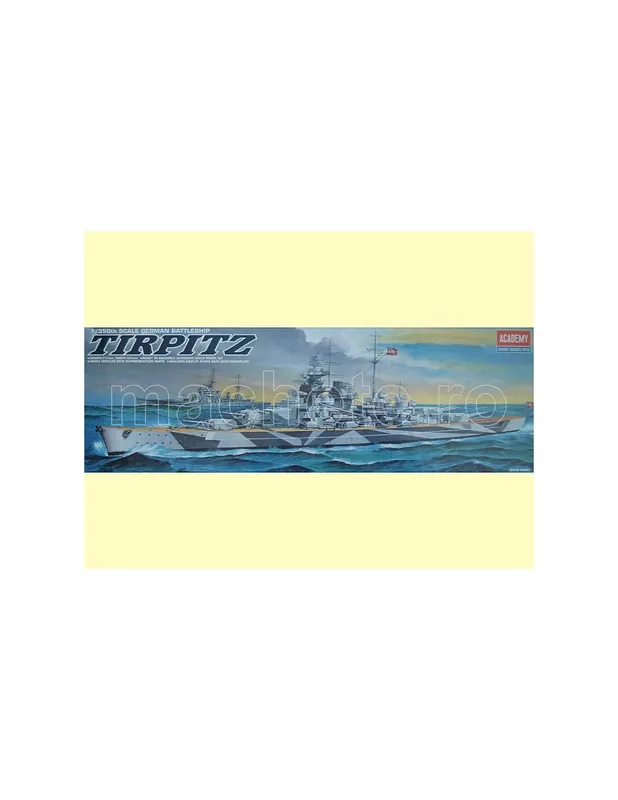 Academy 1438 Tirpitz German Battleship 1 800 Cel mai bun preț