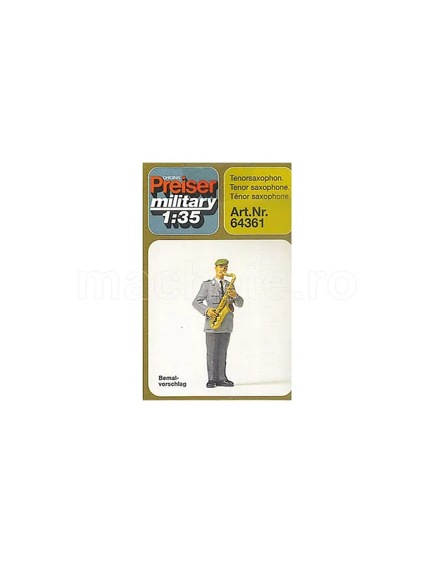 Preiser 64361 Musician With Tenor Saxophone Expediere rapidă