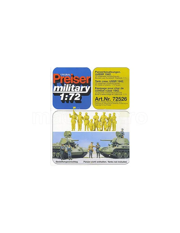 Preiser 72526 Tank Crew USSR 1942 Ofertă limitată