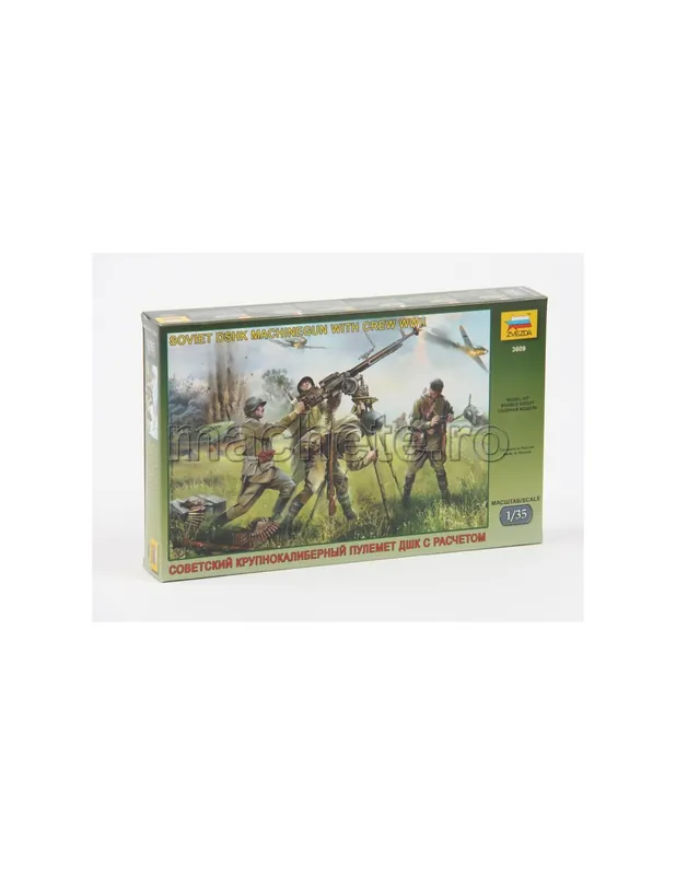 Disponibil imediat Zvezda 3609 WWII Soviet DSHK Machinegun with Crew