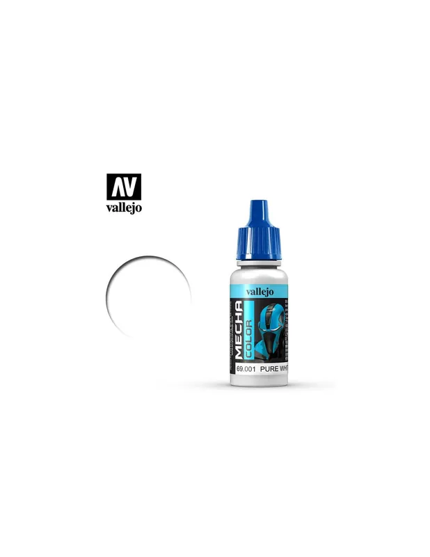Premium Vallejo 69001 Mecha Color Pure White 17ml
