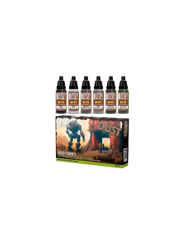 Premium Green Stuff 506266 Liquid Pigments Set Dust (6x17 ml)
