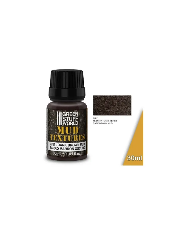 Plată securizată Green Stuff 501475 Mud Textures - Dark Brown Mud 30ml