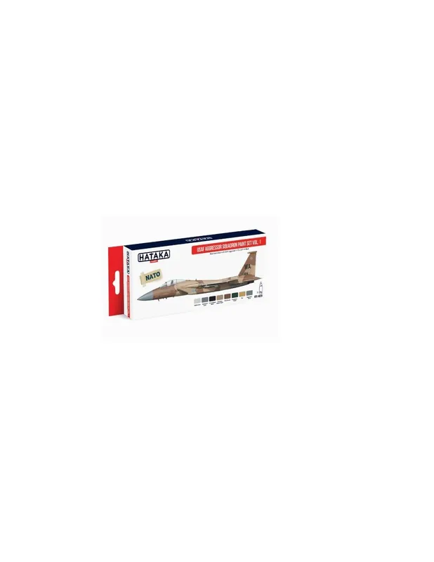 Reducere extra HATAKA HTK-AS29 Red Line Set (8 pcs) USAF Aggressor Squadron paint set vol. 1