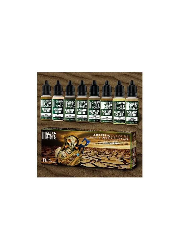 Preț mic Green Stuff 506242 Paint Set - Sand and Desert