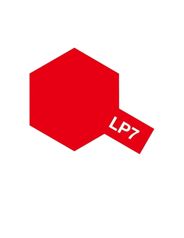 Calitate înaltă Tamiya 82107 LP-7 Pure Red - Laquer Paint 10 ml