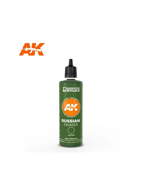 Ofertă exclusivă AK Interactive AK11246 Russian Primer (100 ml) - 3rd Generation Acrylic