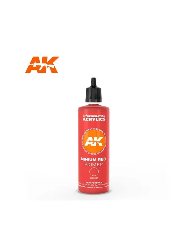 AK Interactive 11247 Rred Primer (100 ml) - 3rd Generation Acrylic Plată sigură