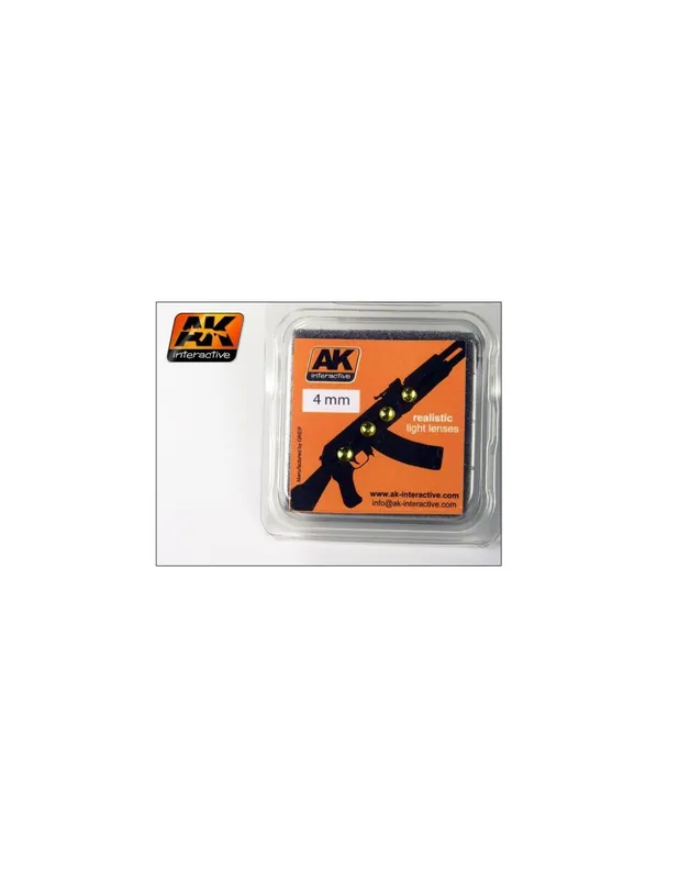 AK Interactive 217 Amber Light Lenses 4mm Retur gratuit