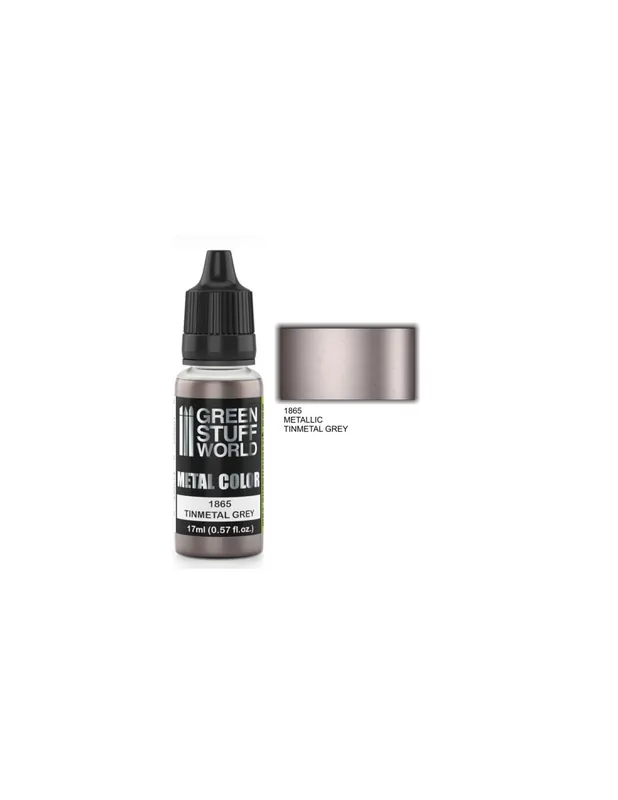Green Stuff 502244 Metallic Paint Tinmetal Grey 17ml Bestseller