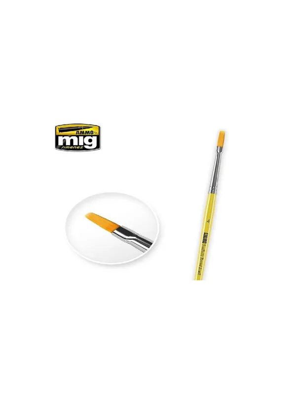 A.MIG-8620 Synthetic Flat Brush 4 Nu rata