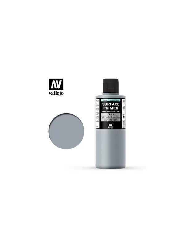 Calitate înaltă Vallejo 74615 Acrylic Primer USN Light Ghost Grey 200ml