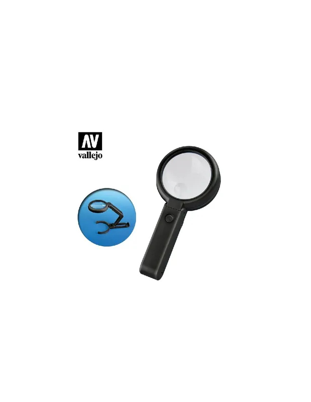 Livrare expres Vallejo T14002 Foldable LED Magnifier (with inbuilt stand)