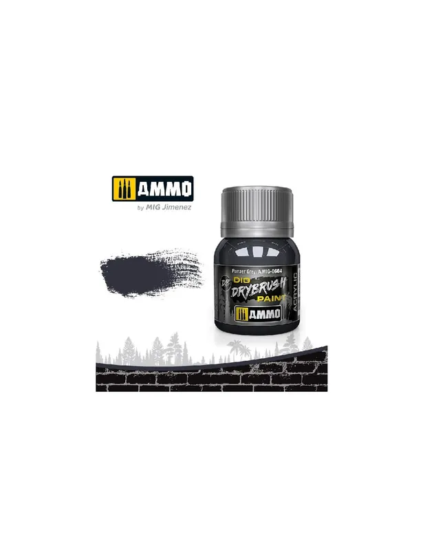 Chilipir A.MIG-0604 Dio Drybrush Paint Panzer Grey