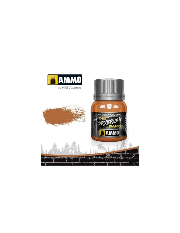 A.MIG-0611 Dio Drybrush Paint Medium Rust Preferatul clienților