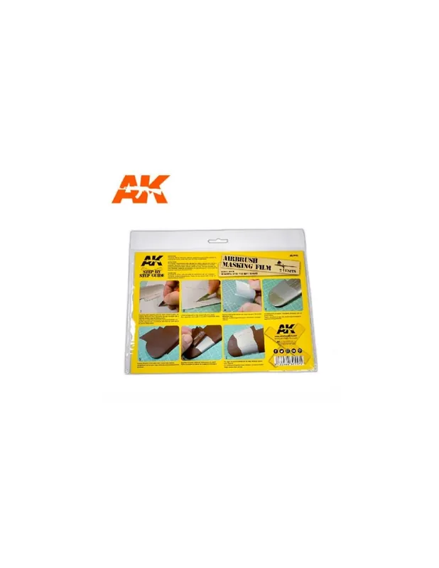 AK Interactive 9045 Airbrush Masking Film 2 Units Ofertă