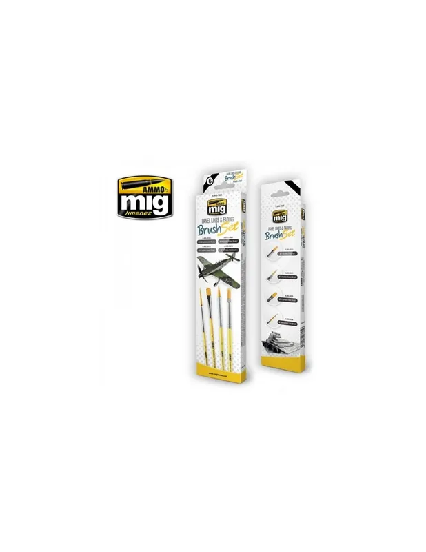 A.MIG-7605 Panel Lines And Fading Brush Set Cumpără online