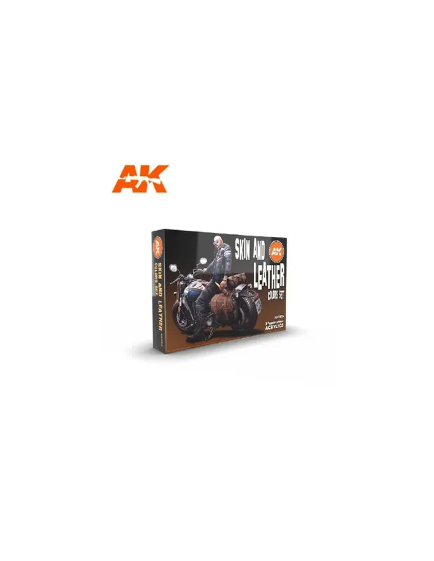 AK Interactive 11613 Skin and Leather (6x17ml) Disponibil imediat