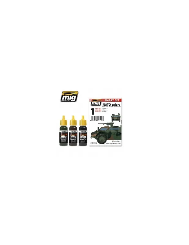 Preț redus A.MIG-7114 NATO Colors Acrylic Paint Set 17ml