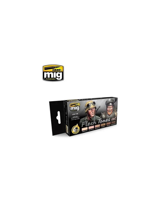 A.MIG-7168 Flesh Tone Set (6x17ml) Ofertă limitată