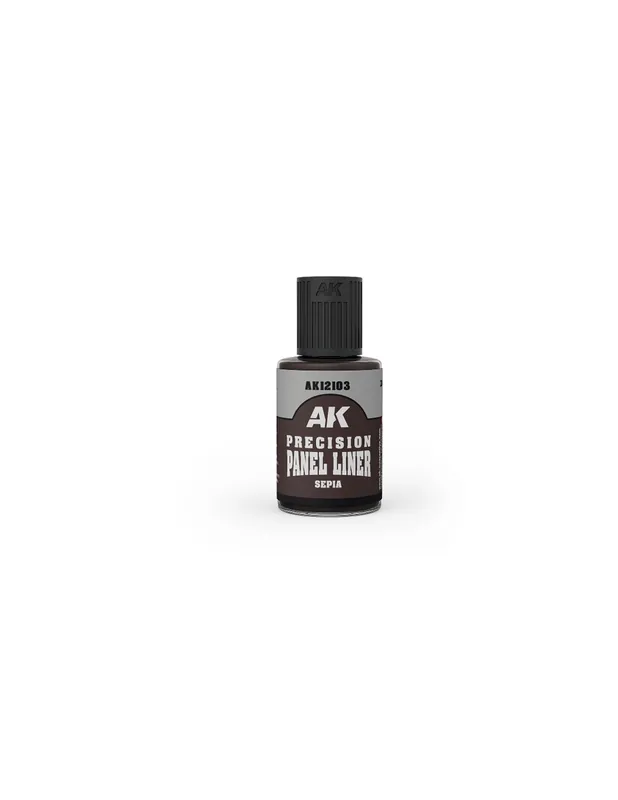 AK-Interactive AK12103 Precision Paneliner - Sepia (30ml) Ofertă exclusivă