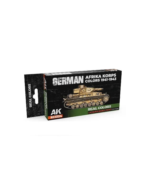 AK Interactive RCS124 German Afrika Korps Colors 1941-1943 Set Nu rata