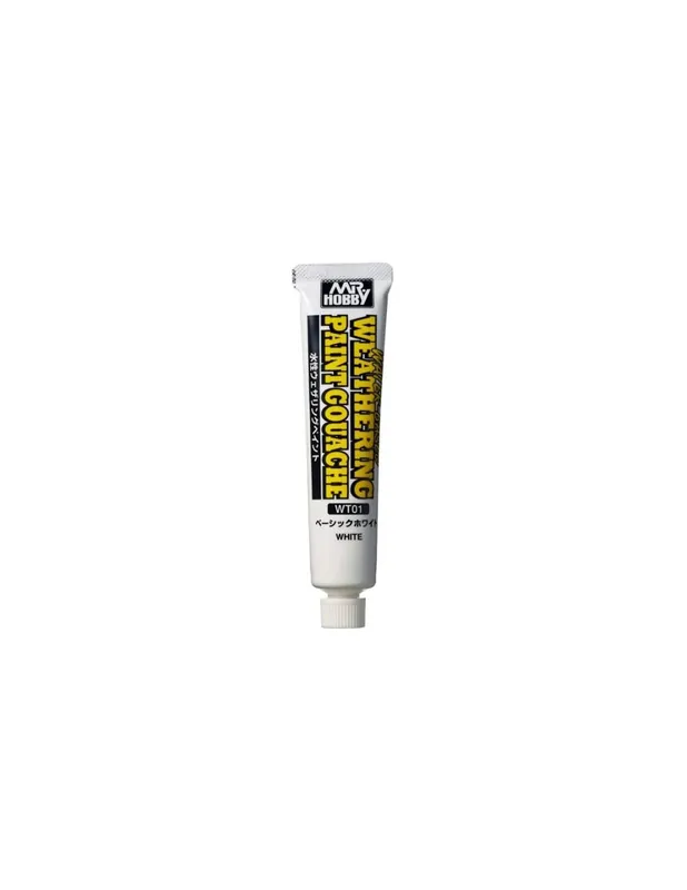 Mr. Hobby WT-01 Weathering Gouache Basic White 20 ml Expediere rapidă