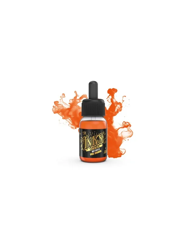 AK Interactive Ink 16012 Fire Orange 30ml Preț mic