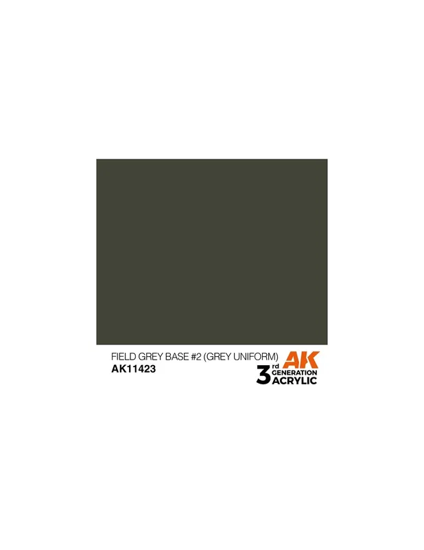 AK Interactive 3GEN Figure AK11423 Field Grey Base 2 (Grey Uniform) 18ml Ofertă de sezon