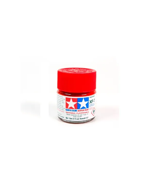 Lichidare de stoc Tamiya 81707 Acrylic Color XF-7 Red (Matt) 10ml