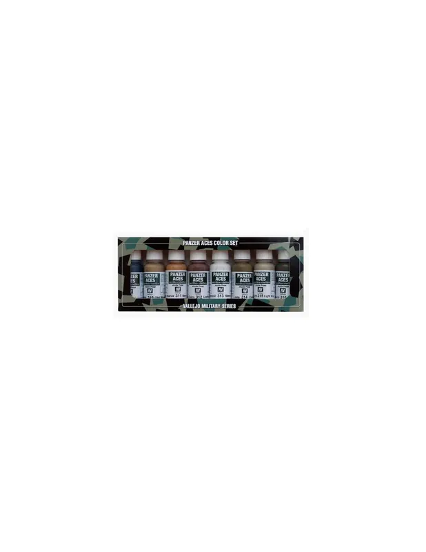Vallejo 70123 Panzer Aces Set NR. 2 - Wood, Leather, Stencil,... (8 x 17ml) Comandă acum