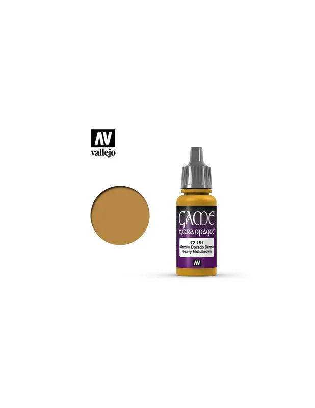 Ofertă limitată Vallejo 72151 GAME COLOR (Extra Opaque) Heavy Goldbrown 17 ml.