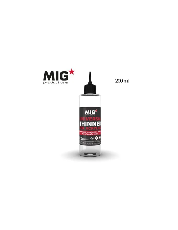 Reducere specială MIG Production P263 Universal Thinnner For Acrylics 200 ml.