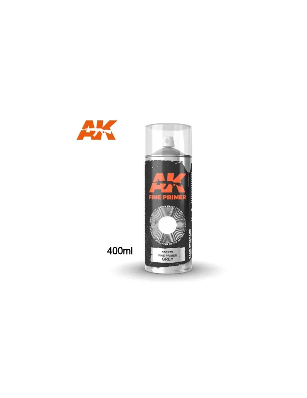 Ofertă limitată AK Interactive 1010 Spray - Fine Primer Grey 400ml.