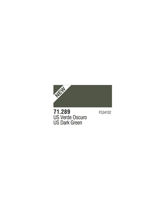 Cel mai vândut Vallejo 71289 MODEL AIR US Dark Green 17ml